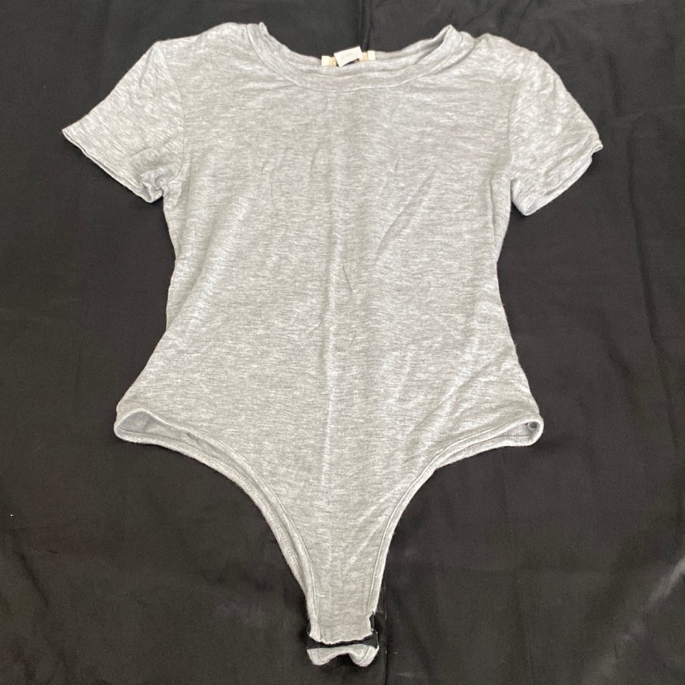 Gray bodysuit